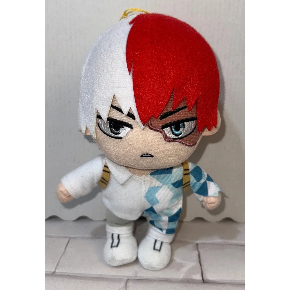 Great Eastern My Hero Academia Shoto Todoroki Plush Anime Figure Red White 6 in.